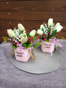 Tulipán gyöngyvirággal